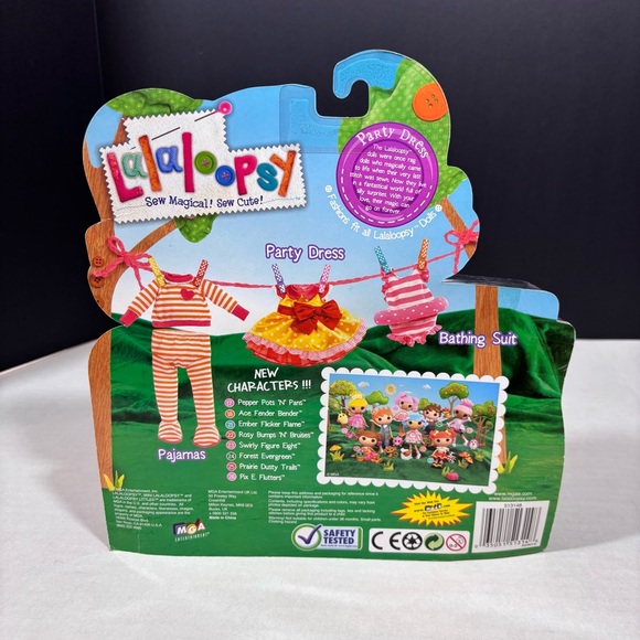 Lalaloopsy 3 outfit bundle NEW party dress, bathing suit and pajamas fashion set - Picture 8 of 8